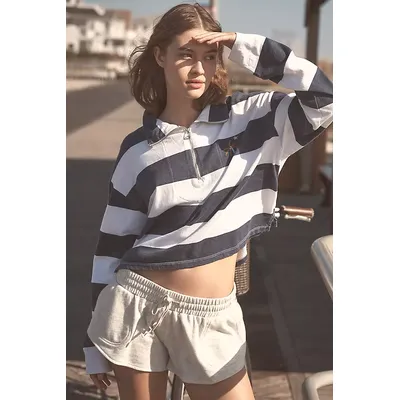 Sundry Long-Sleeve Half-Zip Top
