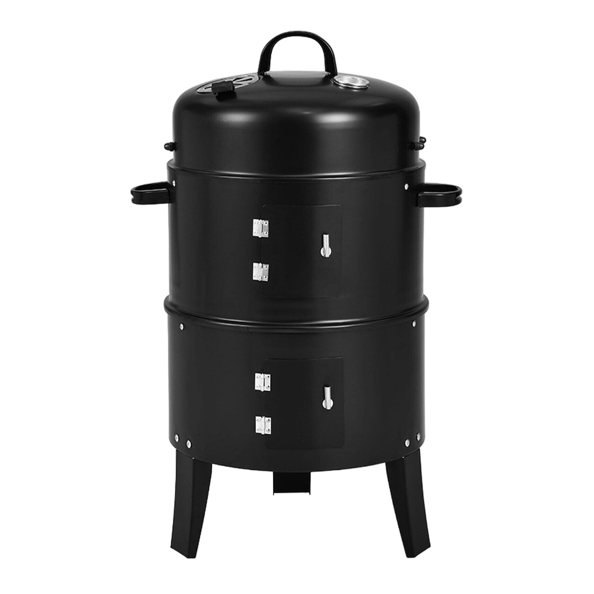 WellHome - BBQ Smoker Ø40x78cm mit 2 Grillrosten und Thermometer Image