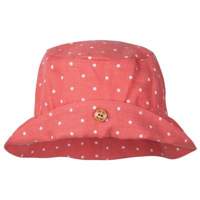 Pure Pure - Kid's Schlapphut Leinen mit Knopf - Hut Gr 47-49 cm rot Image