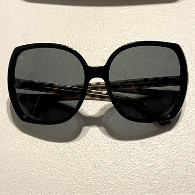 Burberry Accessories | Vtg Burberry Check B 4067 3177/87 Black Square Womens Polarized Sunglasses | Color: Black/Tan | Size: Os