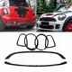 Black Front Head Light Rear Lamp Frame Cover Grille Trim For BMW MINI COOPER R55 R56 R57 R58 R59 2007-2015 JCW Style