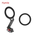 Flymile Magsafe Supporto per telefono fisso magnetico in metallo Adattatore per treppiede pieghevole per scarpa fredda Supporto per teleprompter per iPhone 16 15 14 13 12
