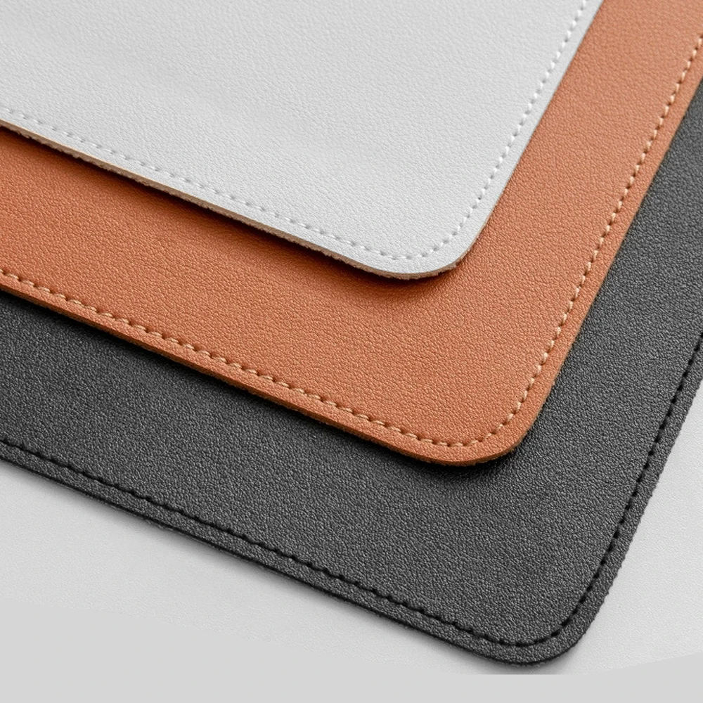 PU-Leder-Schreibtischunterlage, weich, groß, Computer-Schreibtischunterlage, PU-Leder, Laptop, rutschfeste Matten, Gamer-Mauspad, einfach und bequem Image
