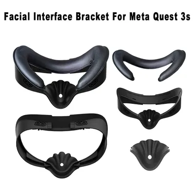 3-in-1-Gesichtsmaskenabdeckung für Meta Quest 3S, PU-Leder, Gesichtsschnittstelle, Ersatzpolster, Image