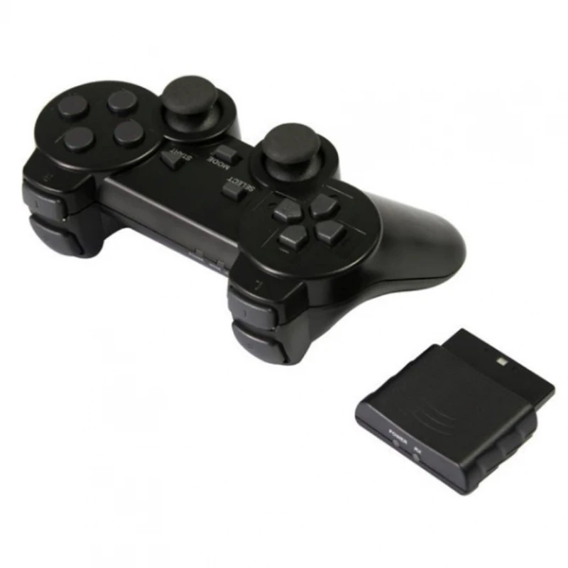 Wireless-Controller kompatibel für Sony Play Station 2 Dualshock 2 ps2 Batterie schwarz # Sony Play Station 2 Fett SCPH-3000X (SCPH-30000R, SCPH-30001, SCPH-30001R, SCPH-30002, SCPH-30003, SCPH-30004,