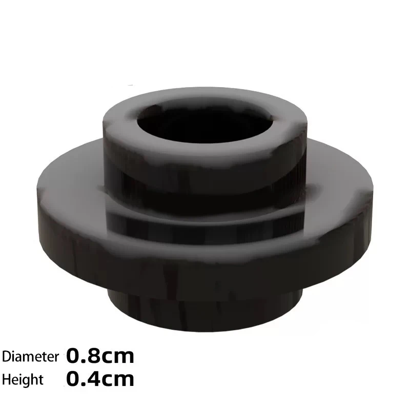 MOC 10PCS Spezielle Platte 1x1 Doppelseitige Konvexen Kreisförmigen Dünnen Bausteine Kit Dritte Party Connect Board ziegel DIY Spielzeug Geschenk Image