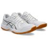 Hallenschuh ASICS "UPCOURT 6", Gr. 37,5, weiß (weiß, pure silber), Textil, Synthetik, sportlich, Schuhe, für Hallensport