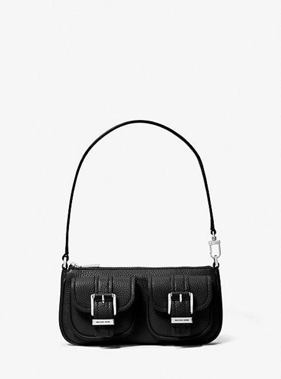 Mk Zoe Small Pebbled Leather Pochette