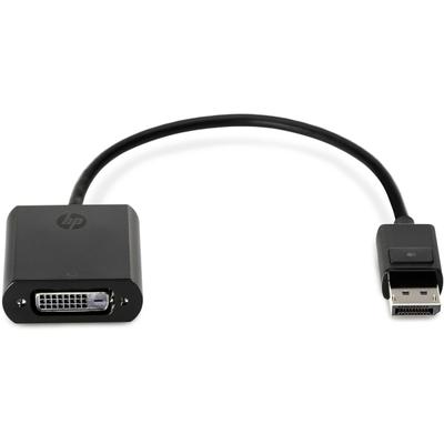 Hp Display Port To Dvi Adapter - Displayport/dvi Video Cable For Video Device, Notebook, Projector - First End: 1 X Displayport Digital Audio/video - Male - Second End: 1 X Dvi Digital Video