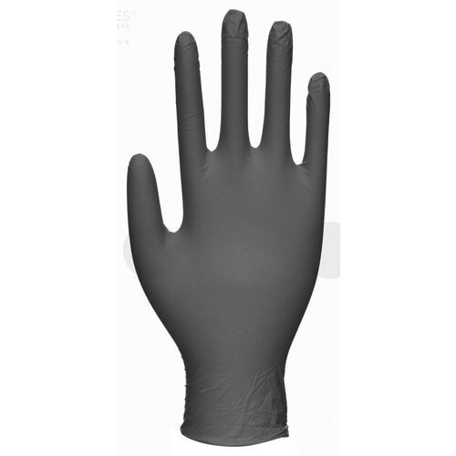 Nitrex Handschuhe Nitril Ungepudert Extra Large (XL) Schwarz 100 Stück Image
