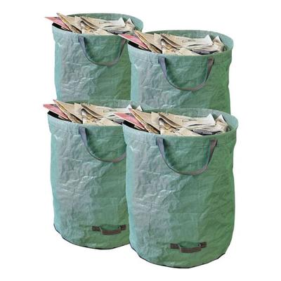 Tercasa 4er-Pack Gartensäcke 272 Liter grün