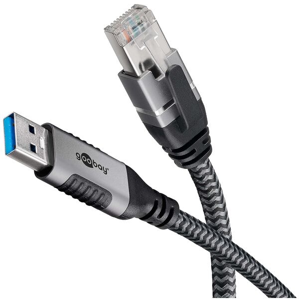 goobay USB A 3.0/RJ45 Adapterkabel 2.0 m Image