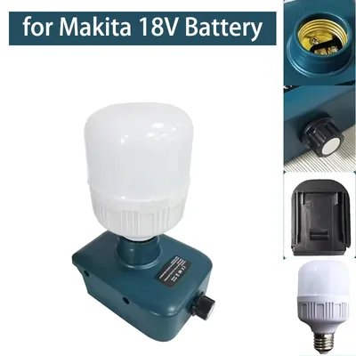 12W ireless LED work light suitable for Makita 18V Battery handheld LED bulb flashlight,for outdoor