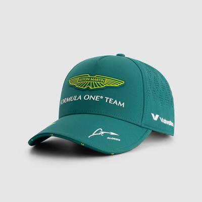 Aston Martin Aramco Cognizant F1 2025 Fernando Alonso Team-Kappe – Grün Image