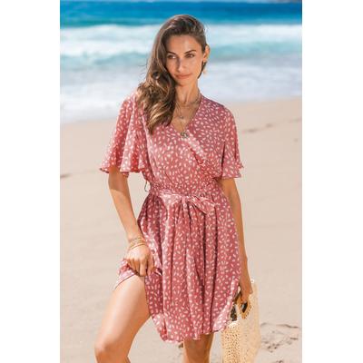 Dotted Delight Abstract Mini Dress
