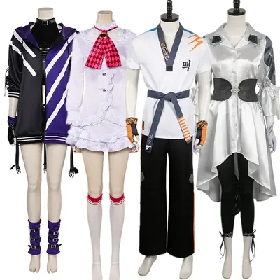 Reina Cosplay Tekken Disguise Jun Kazama LiLi HWOARANG Kostüm Erwachsene Jacke Mantel Outfits Halloween Karneval Party Anzug Image