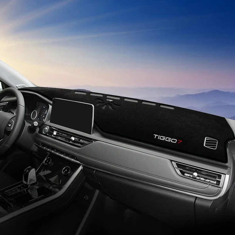 Auto Armaturen brett Abdeckung Dash Matte Sonnenschutz Instrumente Panel Teppiche Zubehör für chery tiggo 7 pro 2020 2021 2022 2023 Image