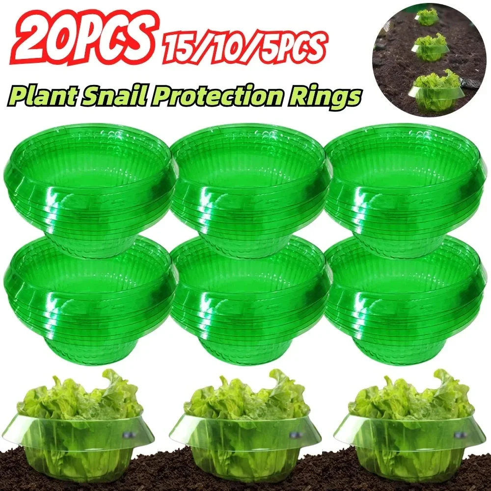 Schnecken kragen Schnecken Pflanzens chutz halsbänder Wieder verwendbare Garten cloches sparen Wasser, um Pflanzen zu schützen, um besser zu werden Image