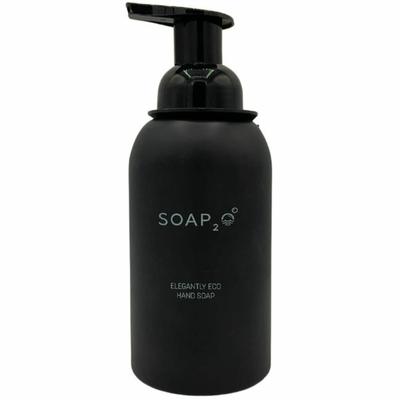 SOAP2O Ceramic Soap Bottle, 11.83 fl oz Capacity, Eco-friendly, Wall Mountable, Counter Mountable, Black (SOAS2O350BD) Each Soap and Lotion Dispensers