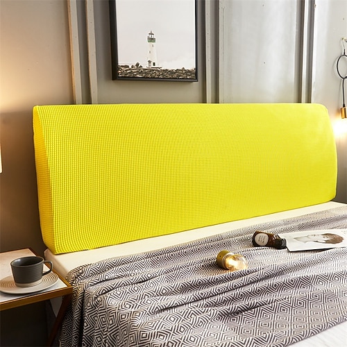 Verdickte gesteppte Kopfteilabdeckung dehnbare All-Inclusive Kopfteil-Schutzhülle Bettkopfabdeckung staubdichtes Schutzhull für Betten in voller Größe Image