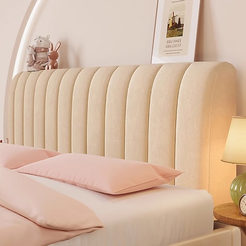 Bettkopfteilabdeckungen Schutzhülle staubdichte dehnbare verdickte Bettkopfpolsterung Schutzabdeckung waschbare kühlende Kopfteil-Schutzhülle Image