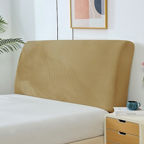 Kopfteil Abdeckungen Slipcover Dehnbares Bett Kopfteil Abdeckungen Kleine quadratische Jacquard Staubdichter Schutzabdeckung Bett Kopfteil Abdeckung Königin Größe König Twin für gepolstertes Kopfteil Image