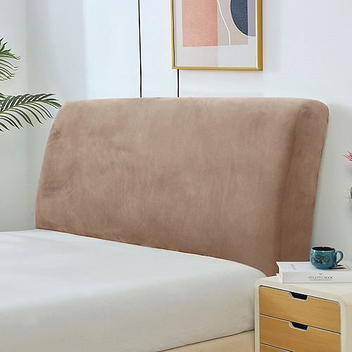 Kopfteil Abdeckungen Slipcover Dehnbares Bett Kopfteil Abdeckungen Kleine quadratische Jacquard Staubdichter Schutzabdeckung Bett Kopfteil Abdeckung Königin Größe König Twin für gepolstertes Kopfteil Image