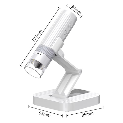 1000x digitale Mikroskopkamera 2in1 USB WLAN tragbares elektronisches Mikroskop 8 LED-Lupe für Hauttests Handyreparatur Image