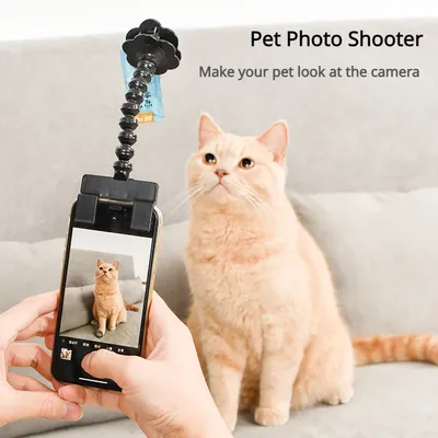 Pet Photo Artifacts Cats Dogs Look At The Lens Toy Cell Phone Camera Bracket Selfie Clip Supplies