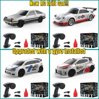 New RC Drift Car Upgraded Gyro 1/43 Racing RTR 4WD Four-wheel Drive High Speed Radio Control Model