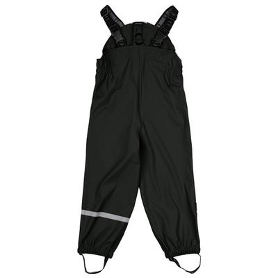 Mikk-Line - Kid's PU Rain Pant w. Suspension 104 Recycled - Regenset Gr 98 schwarz