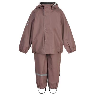 Mikk-Line - Kid's PU Rain w. Suspension Recycled - Regenset Gr 86 braun