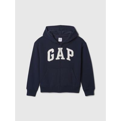 Gap Navy Blue Zip Up Vintage Logo Hoodie (4-13yrs)