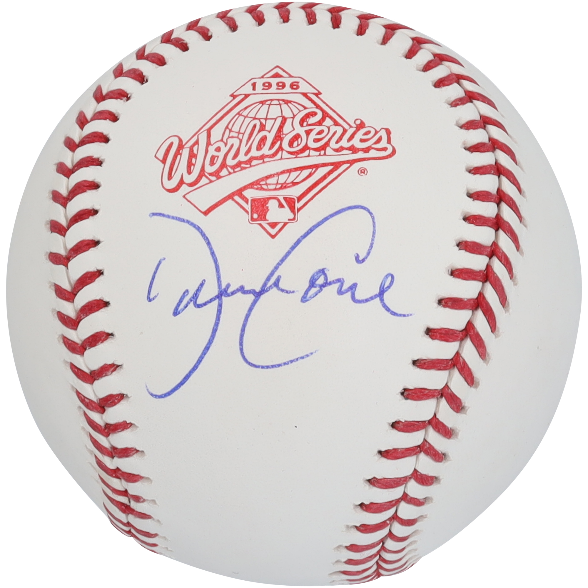 "David Cone New York Yankees signierter Baseball mit World Series-Logo von 1996" Image