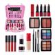 Trveqhk Make up Kit for Women Full Kit - Large Capacity Make Up Kit Portable Cosmetic Set,Dress-Up Accessories with Eyeshadow Waterproof Makeup Palettes for Beginner
