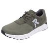 Slip-On Sneaker RIEKER SPORT "Preston", Herren, Gr. 44, grün (oliv), Nubuklederimitat, Textil, sportlich, Schuhe, Running-Sneaker aus der neuen Christoph Kramer Kollektion