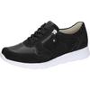 Sneaker WALDLÄUFER "K-JENNY", Damen, Gr. 7 (40,5), schwarz, Nubukleder, Nappaleder, Textil, unifarben, sportlich, Schuhe, Komfortschuh, Bequemschuh mit Orthotritt, in extrabreiter Weite K