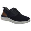 Sneaker JOSEF SEIBEL "Wales 03", Herren, Gr. 45, bunt (dunkelblau, braun), Leder, Textil, kontrastfarbene Details, casual, Schuhe, Schlupfschuh, Slip-On Sneaker, Slipper mit elastischen Schnürsenkeln
