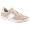 Sneaker LEGERO "SILENCE", Damen, Gr. 39, tasso (beige), silberfarben, Veloursleder, Glattleder, sportlich, Schuhe, Retro Sneaker, Schnürschuh mit zusätzlichem Innenreißverschluss