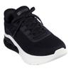 Slip-On Sneaker SKECHERS "BOBS ARC WAVES 2.0", Herren, Gr. 42, schwarz-weiß (schwarz, weiß), Textil, Lederimitat, sportlich, Schuhe, Sneaker, Slipper, Freizeitschuh in Bequemweite G (= weit), Topseller