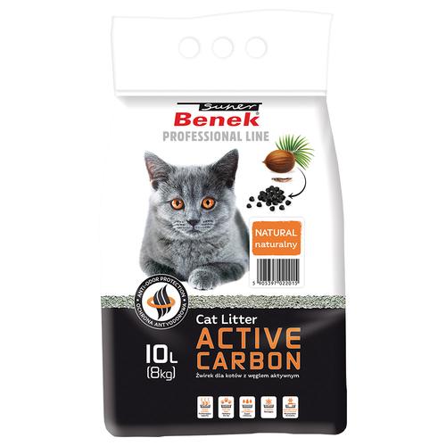 10l(approx. 8kg) Active Carbon Super Benek Cat Littter