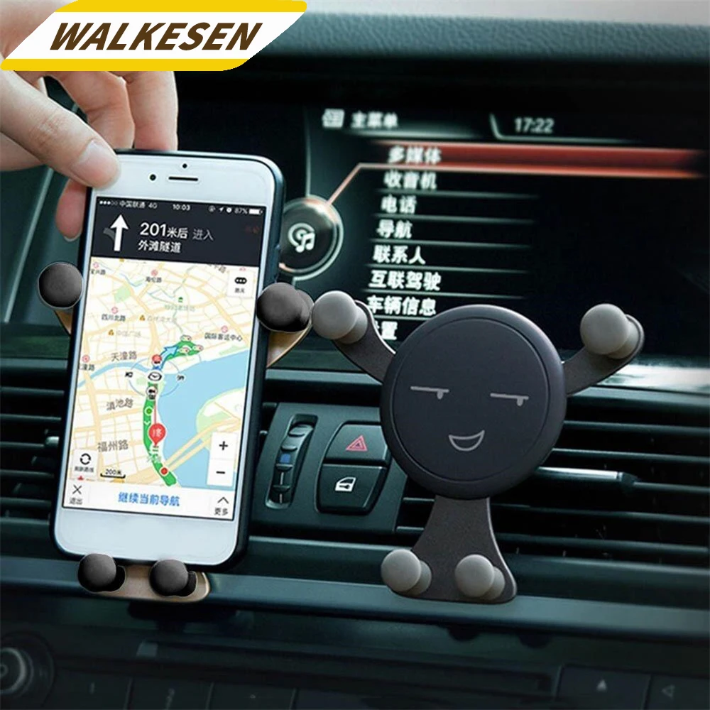 Tragbare Handy Ständer Einfache Clip Air Vent Clip Halterung Handy Halter Unterstützung Für iPhone Xiaomi Samsung Huawei Auto Halter Image