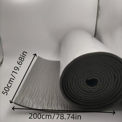 TEMU 1pc Aluminum Foil Insulation Batt, 50cm X 800cm, Self-adhesive, Fireproof, Flame Retardant, Soundproof, Backing, Waterproof, Moisture-proof, Green Image