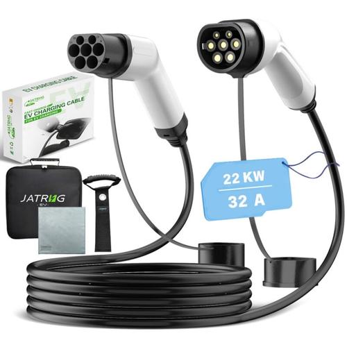Ladekabel für Elektrofahrzeuge, 22 kW, 15 m, 32 a, dreiphasiges Verlängerungskabel für