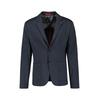 Jerseysakko LERROS "LERROS Jersey-Sakko in großen Kurzgrößen", Herren, Gr. 32, blau (classic navy), 84% Polyester, 15% Viskose, 1% Elasthan, Sakkos