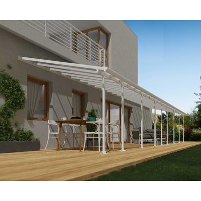 Terrassendach PALRAM - CANOPIA "Feria Alu Terrassenüberdachung", weiß, B:1340cm T:294cm, Aluminium, Polycarbonat (PC), Terrassenüberdachungen, einfache DIY Montage Image