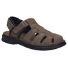 Sandale JOSEF SEIBEL "Max 92", Herren, Gr. 44, orange (brasil), Leder, klassisch, Schuhe, Bäckersandale, Komfortschuh, Klettschuh in weiter Form