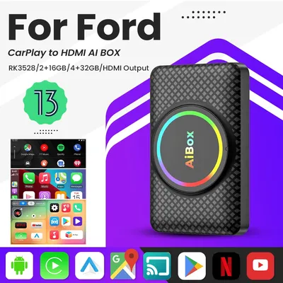 Smart Ai Box Android 13 Wireless Android Auto CarPlay HDMI For Youtube Nexflit TV Box For Frod
