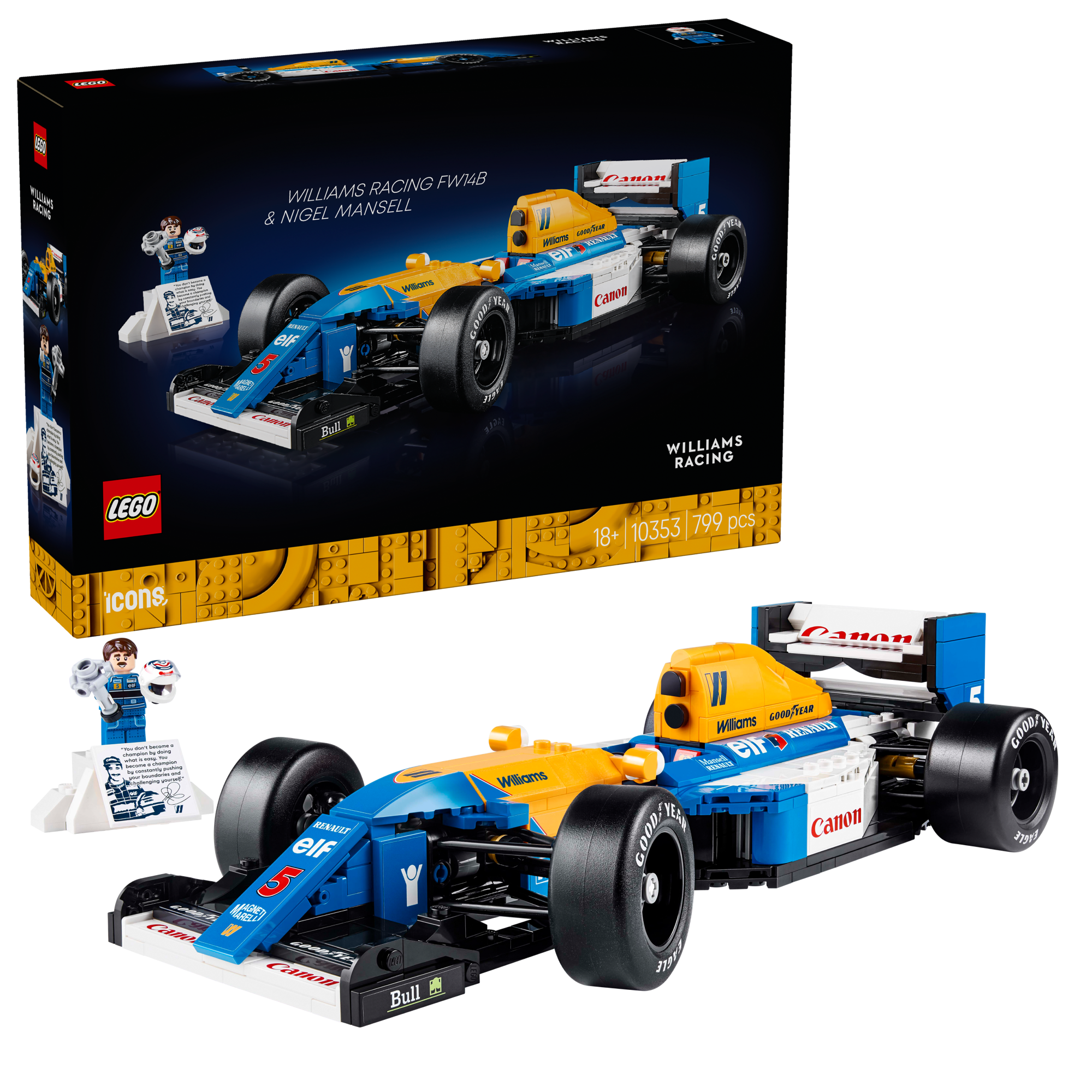 Williams Racing Lego - Icônes Nigel Mansell - No Gender Taille: One Size Only