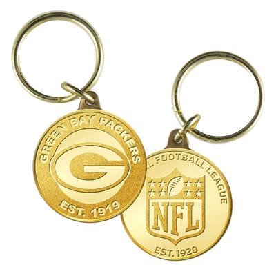Schlüsselanhänger mit geprägter Münze der Green Bay Packers Image